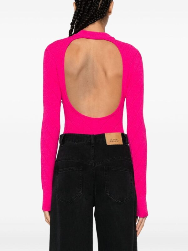 Balmain open-back chenille bodysuit - Image 4