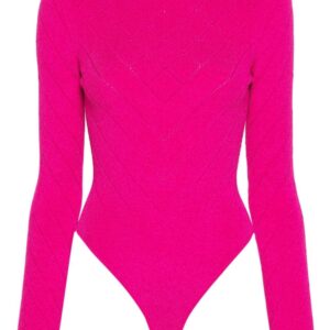 Balmain open-back chenille bodysuit