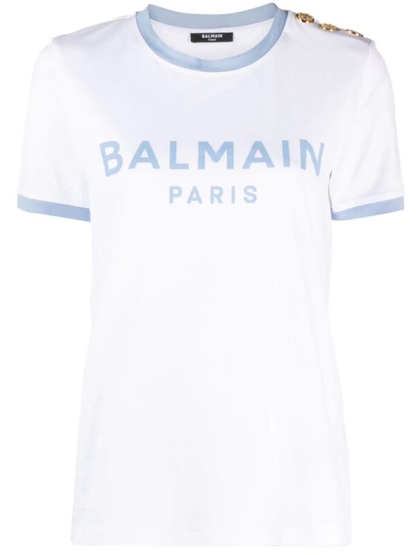 Balmain  logo-print cotton T-shirt