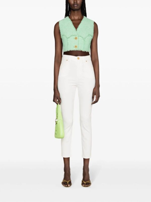 Balmain  tweed cropped vest - Image 2