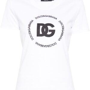 Dolce & Gabbana embroidered-logo interlock T-shirt