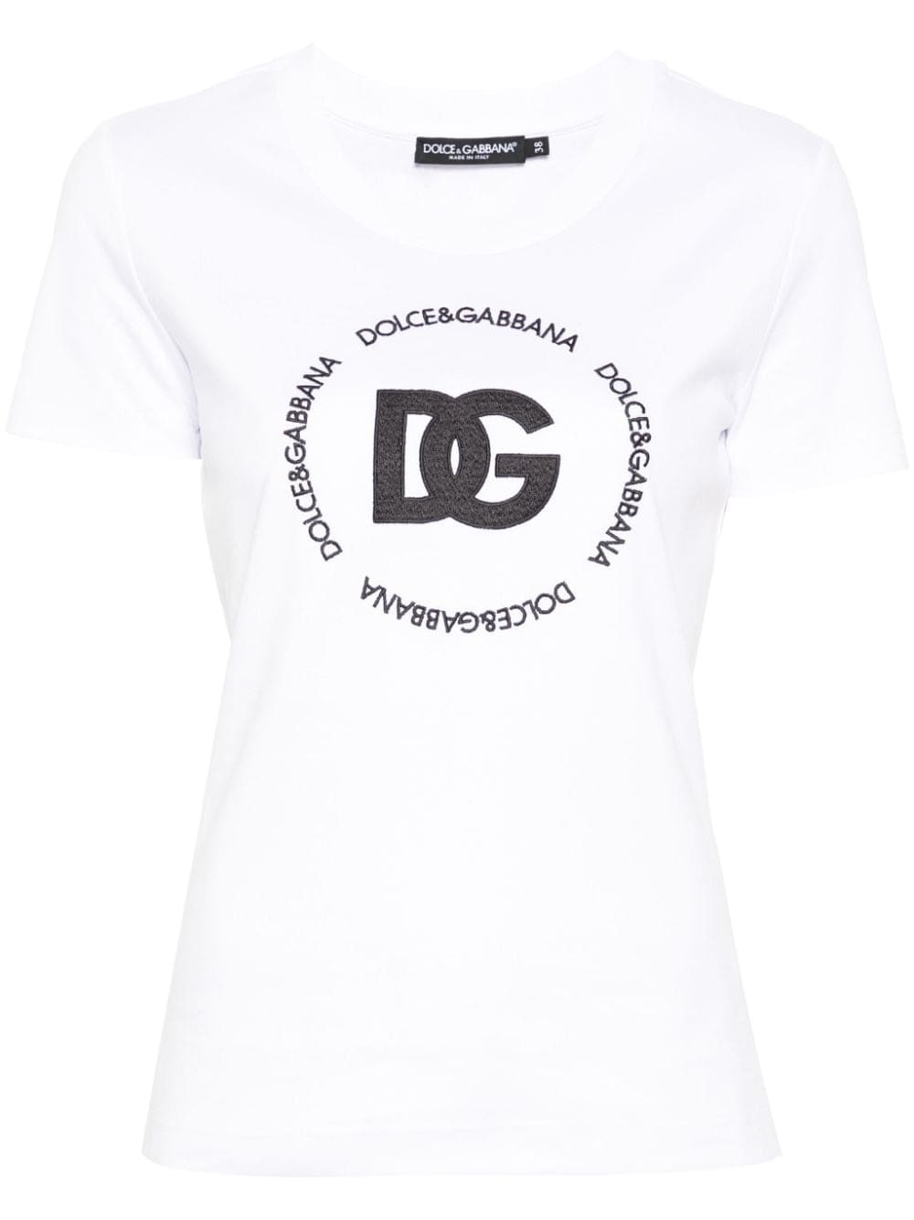 Dolce & Gabbana embroidered-logo interlock T-shirt