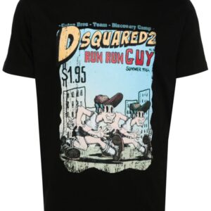 DSQUARED2 graphic-print cotton T-shirt