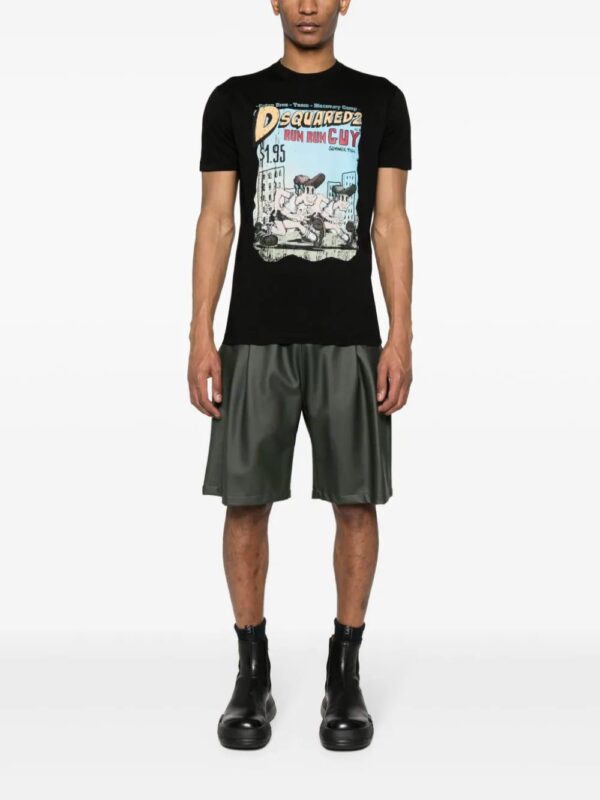 DSQUARED2  graphic-print cotton T-shirt - Image 2