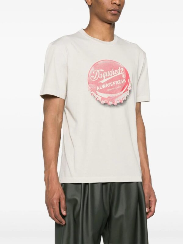 DSQUARED2  graphic-print cotton T-shirt - Image 3