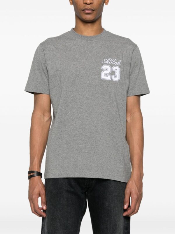Off-White  embroidered-logo cotton T-shirt - Image 3
