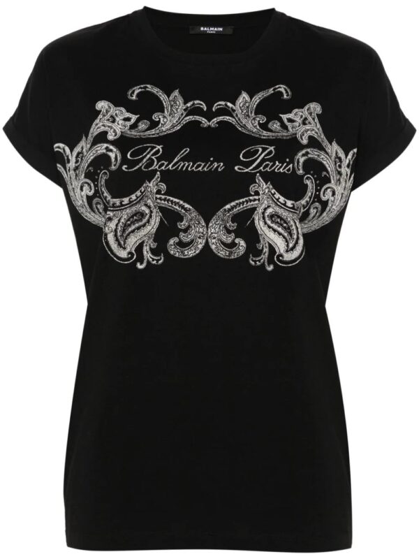 Balmain  logo-print cotton T-shirt