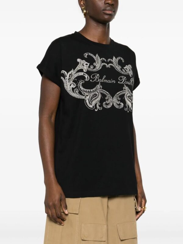 Balmain  logo-print cotton T-shirt - Image 3