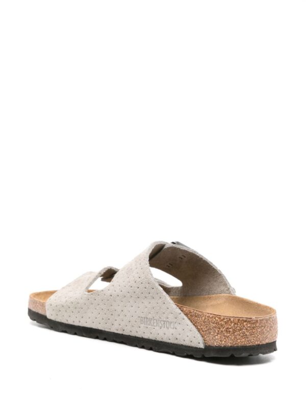 Birkenstock Arizona perforated suede slides - Image 3
