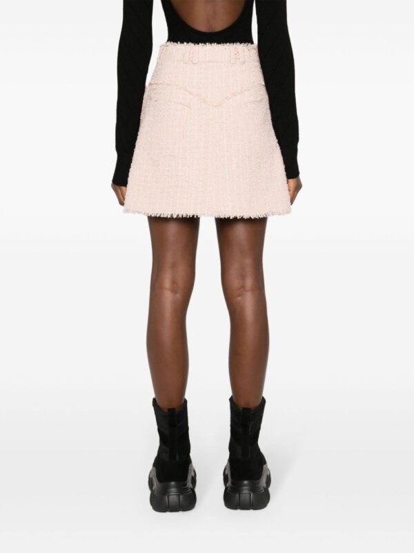 Balmain  frayed tweed miniskirt - Image 4