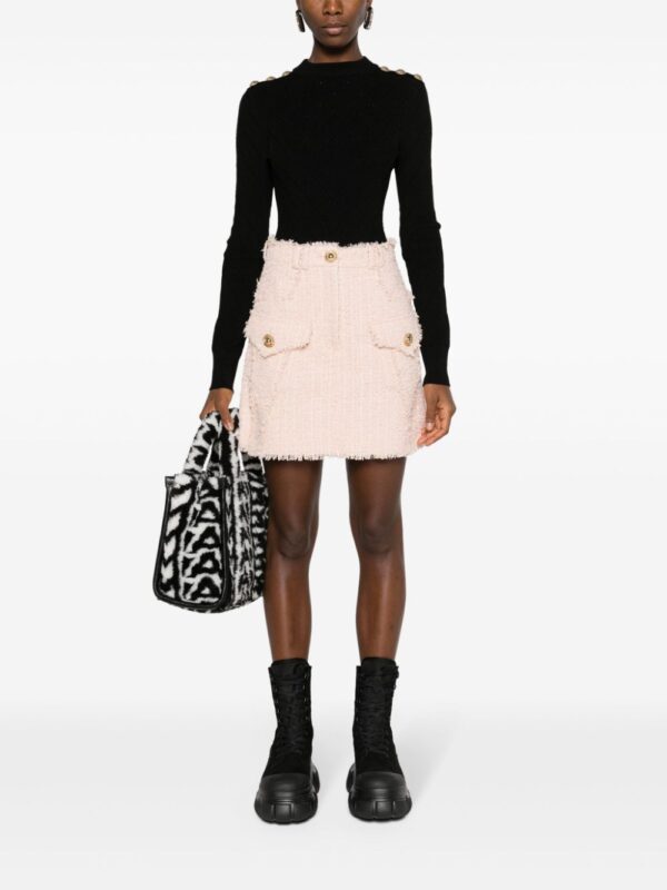 Balmain  frayed tweed miniskirt - Image 2