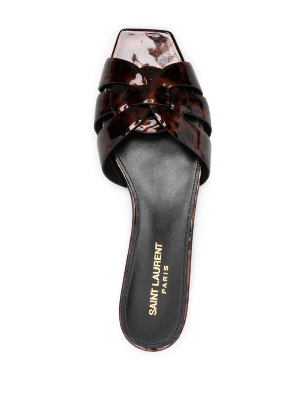 Saint Laurent Tribute tortoiseshell-effect slides - Image 4