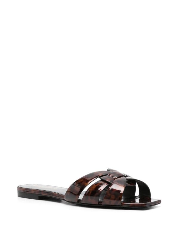 Saint Laurent Tribute tortoiseshell-effect slides - Image 3