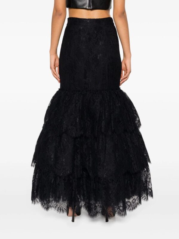 Moschino  lace-overlay skirt - Image 4