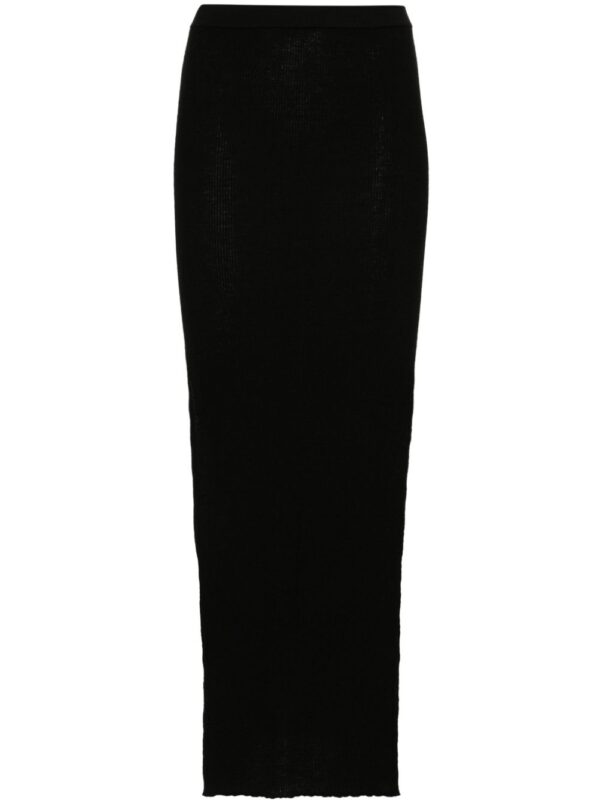 Rick Owens  Sacris ribbed-knit maxi skirt