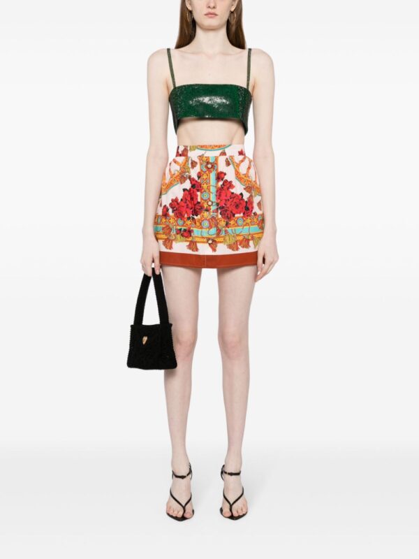 Dolce & Gabbana  graphic-print mini skirt - Image 2