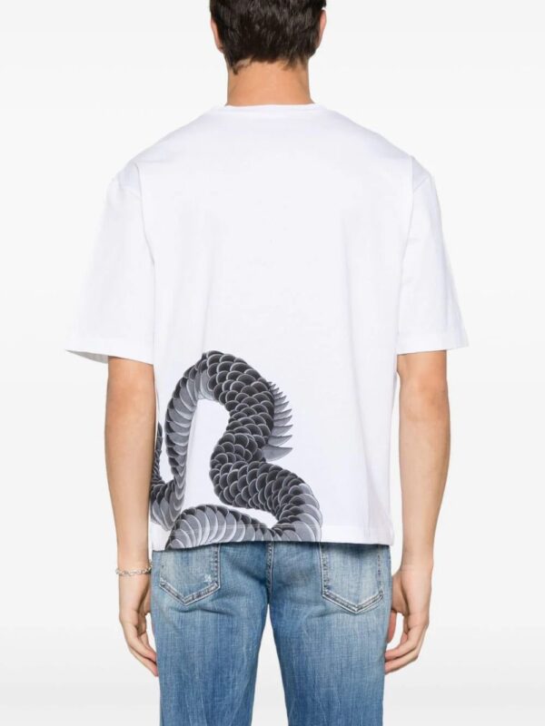 DSQUARED2  dragon-print cotton T-shirt - Image 4