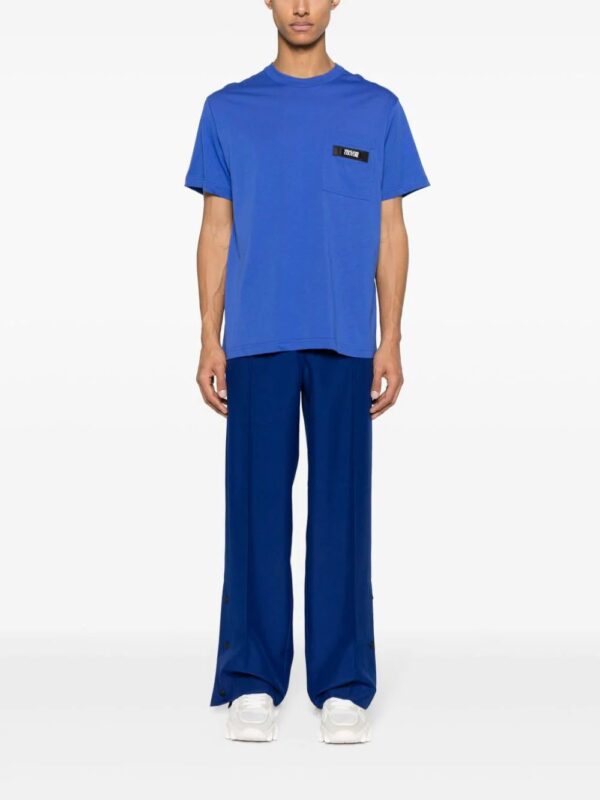 Versace Jeans Couture  logo-patch cotton T-shirt - Image 2