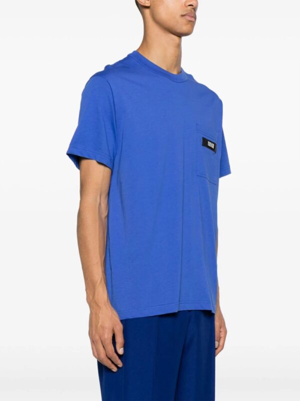 Versace Jeans Couture  logo-patch cotton T-shirt - Image 3