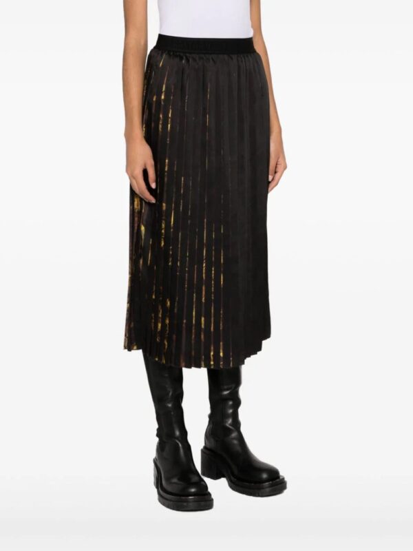 Versace Jeans Couture  Watercolour Couture pleated midi skirt - Image 3