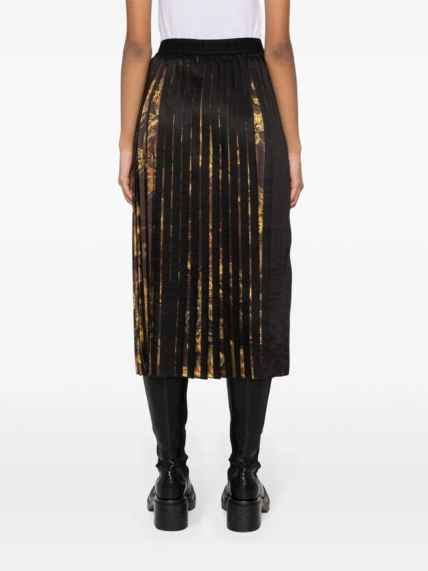 Versace Jeans Couture  Watercolour Couture pleated midi skirt - Image 4
