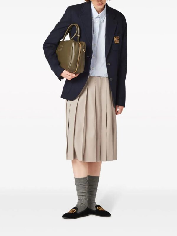 Miu Miu  pleated gabardine wool skirt - Image 2