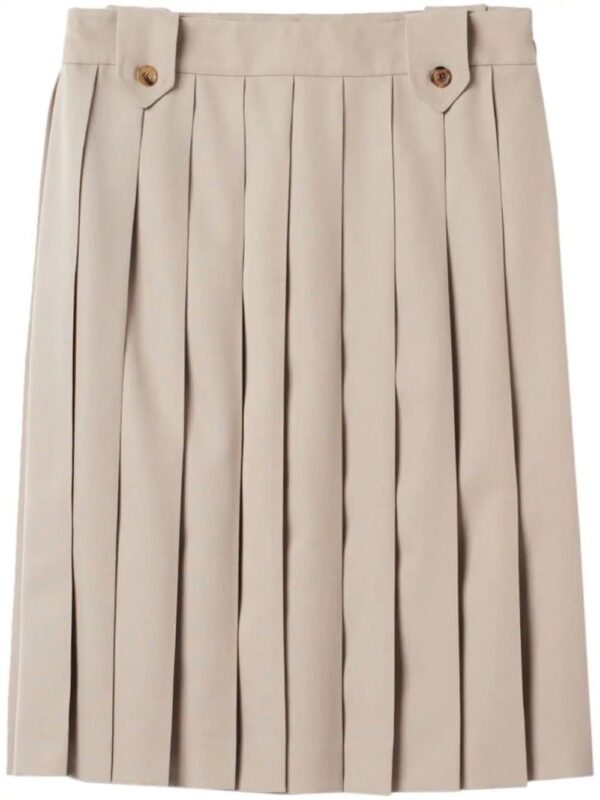 Miu Miu  pleated gabardine wool skirt