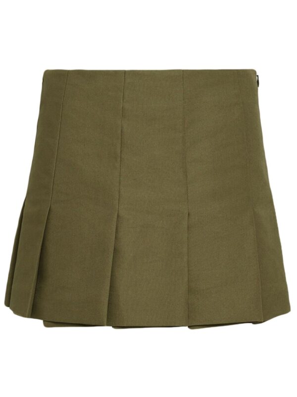Prada  triangle-logo canvas miniskirt