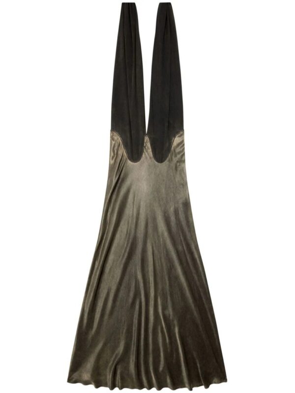Diesel  O-Dyva panelled satin skirt