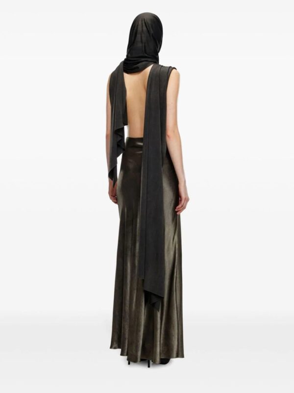 Diesel  O-Dyva panelled satin skirt - Image 3