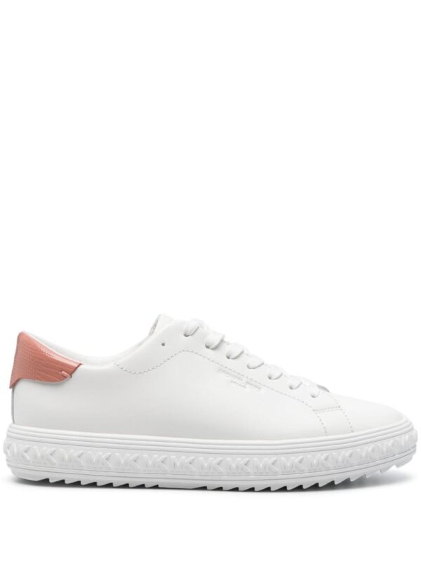 Michael Michael Kors logo-embossed leather sneakers