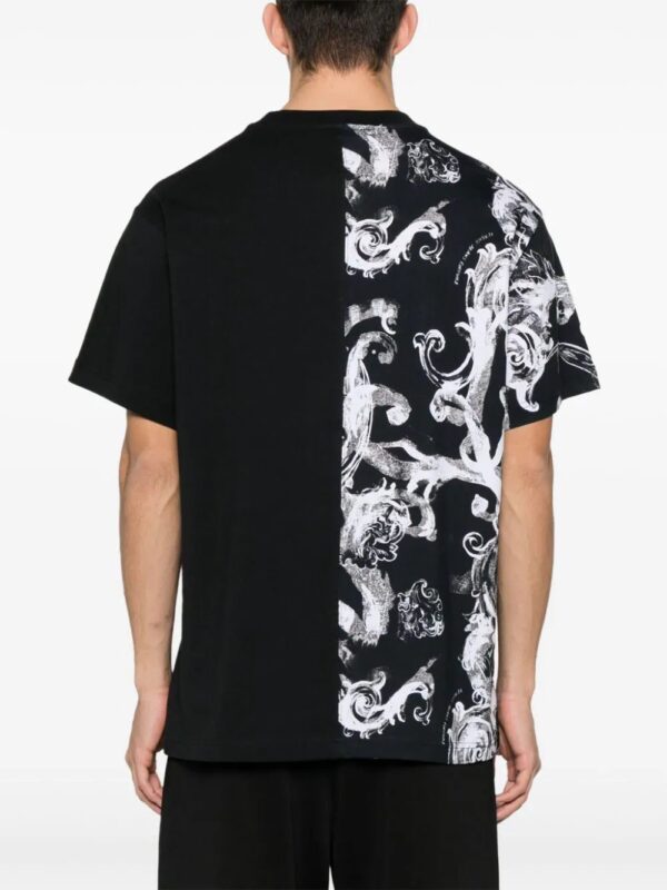 Versace Jeans Couture  barocco-print cotton T-shirt - Image 4