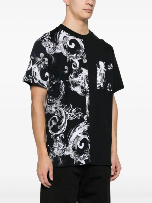 Versace Jeans Couture  barocco-print cotton T-shirt - Image 3