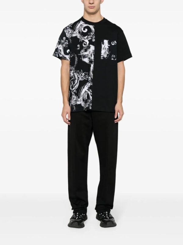 Versace Jeans Couture  barocco-print cotton T-shirt - Image 2