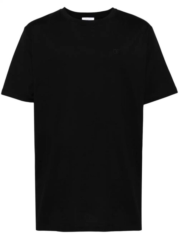 Off-White  logo-embroidered cotton T-shirt