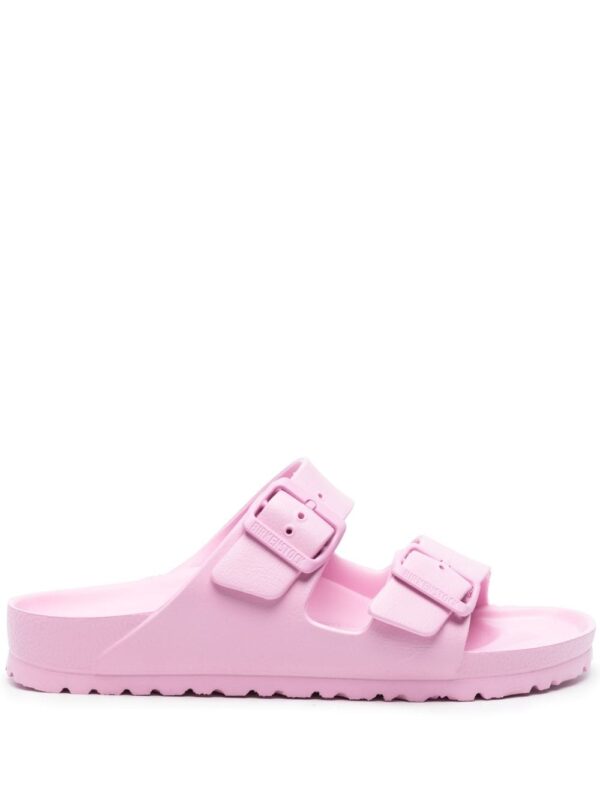 Birkenstock Arizona logo-buckle slides