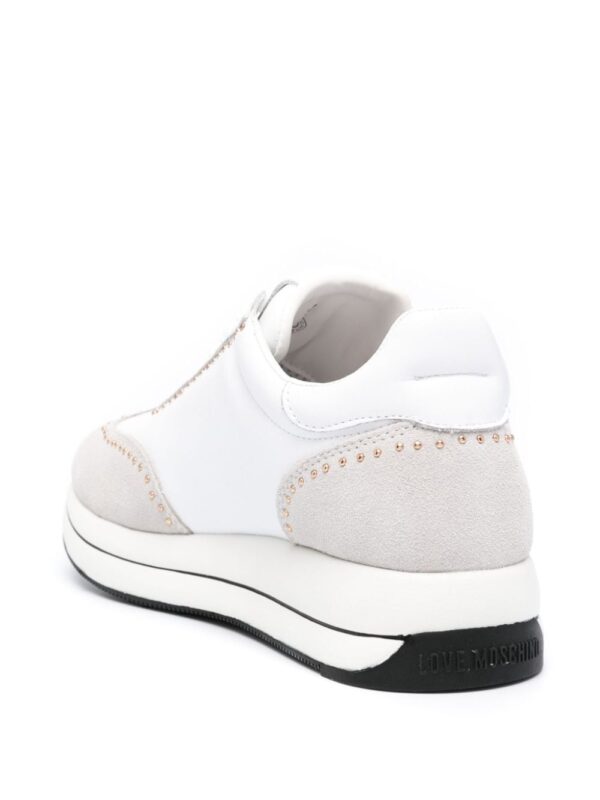 Love Moschino heart-patch leather sneakers - Image 3