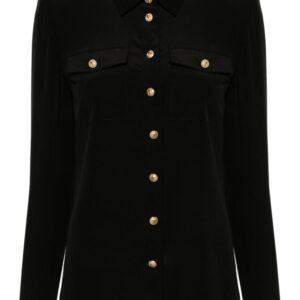 Balmain long-sleeve silk shirt