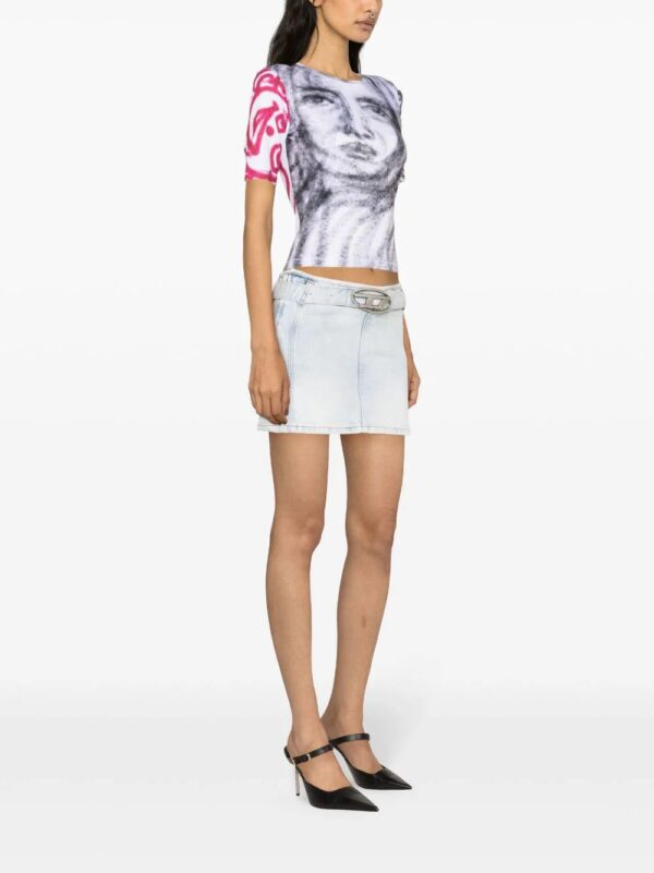 Diesel  De-Flip-S denim miniskirt - Image 3