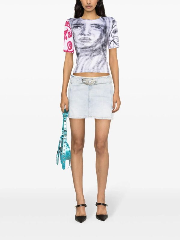 Diesel  De-Flip-S denim miniskirt - Image 2