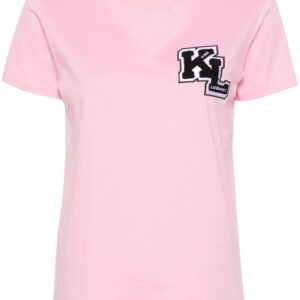 Karl Lagerfeld  logo-patch cotton T-shirt