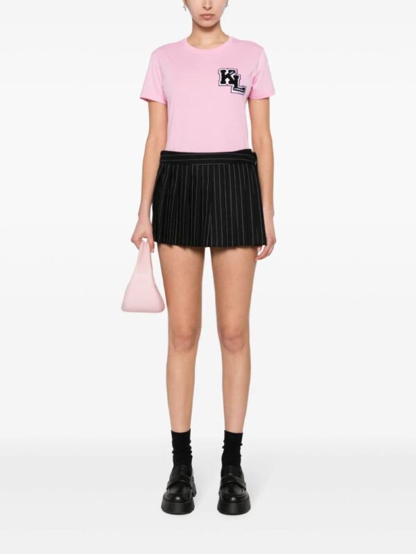 Karl Lagerfeld  logo-patch cotton T-shirt - Image 2