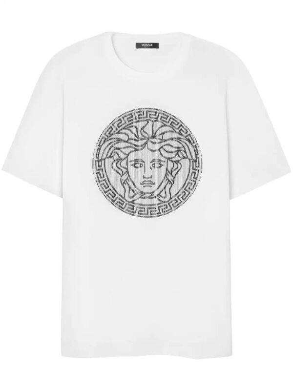 Versace  Medusa Sliced cotton T-shirt