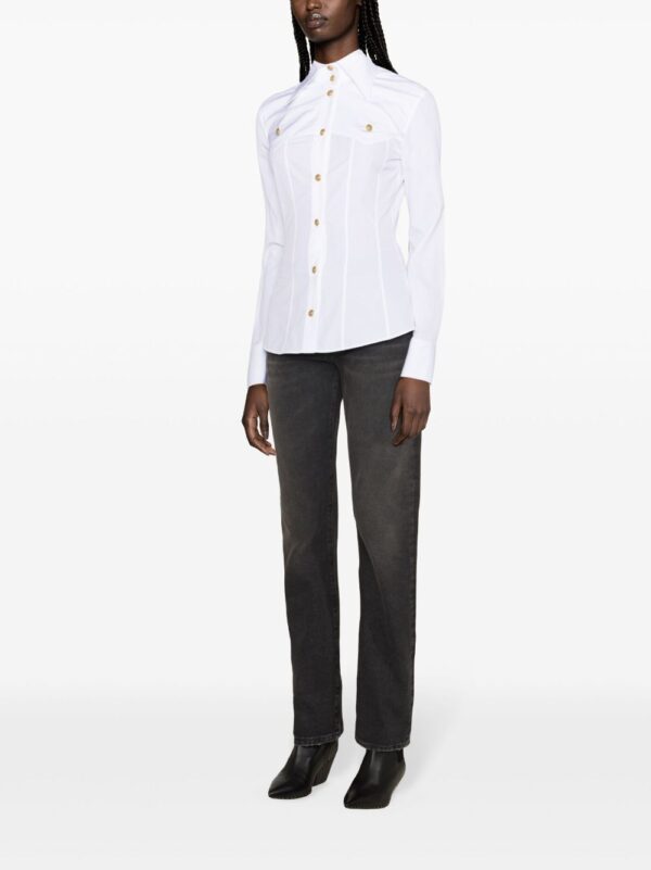 Balmain exposed-seam cotton shirt - Image 3