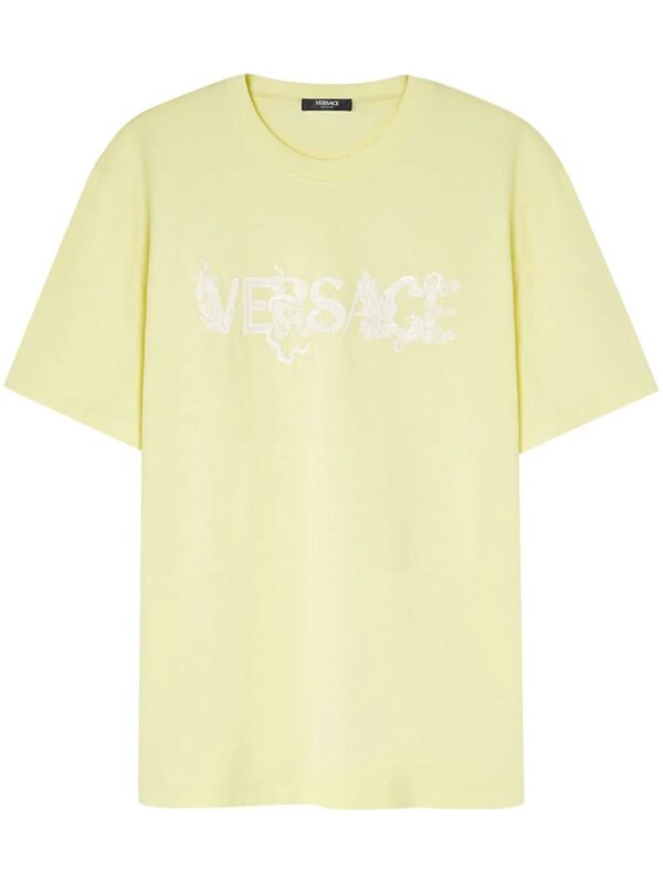 Versace  logo-embroidered T-shirt