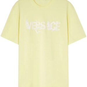 Versace logo-embroidered T-shirt