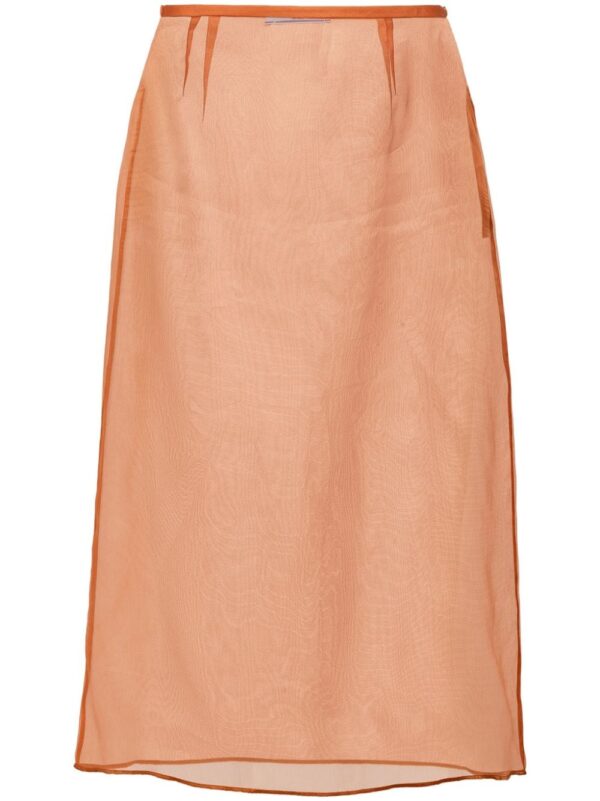Prada  organza midi skirt