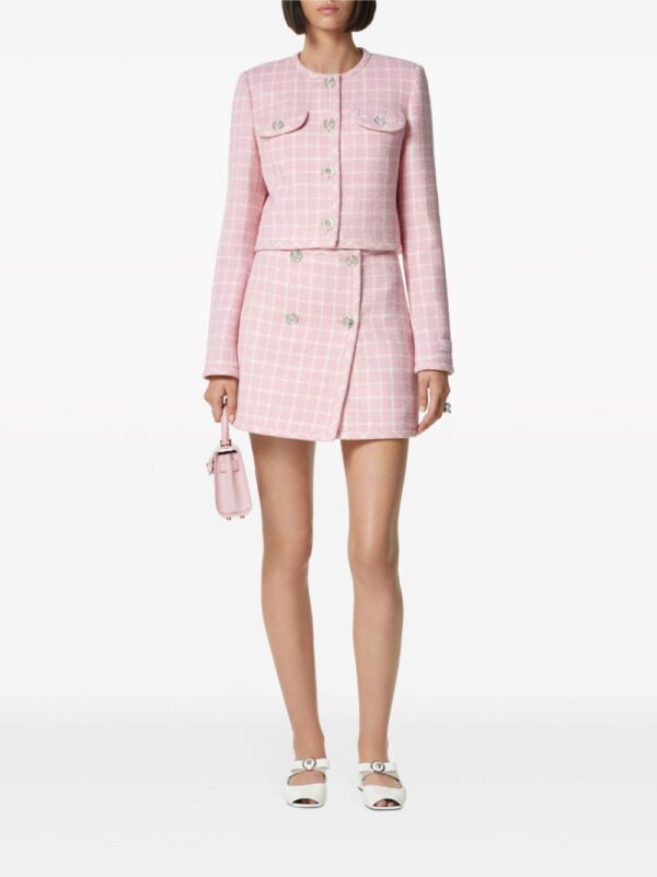 Versace  Contrasto tweed wrap miniskirt - Image 2