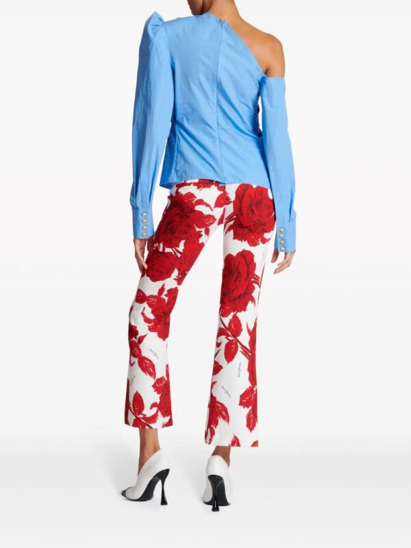 Balmain  ruffle-detailed asymmetric blouse - Image 4