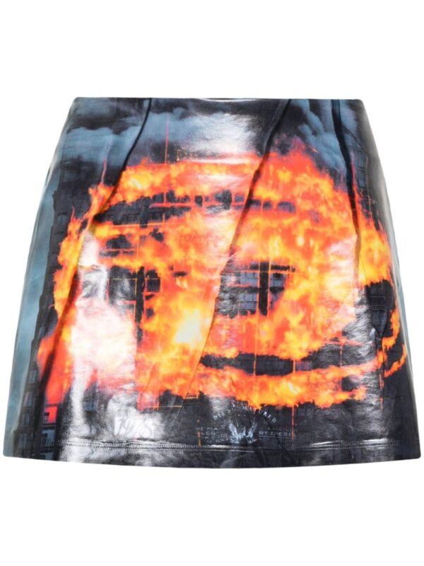 Diesel  Oval D-print mini skirt